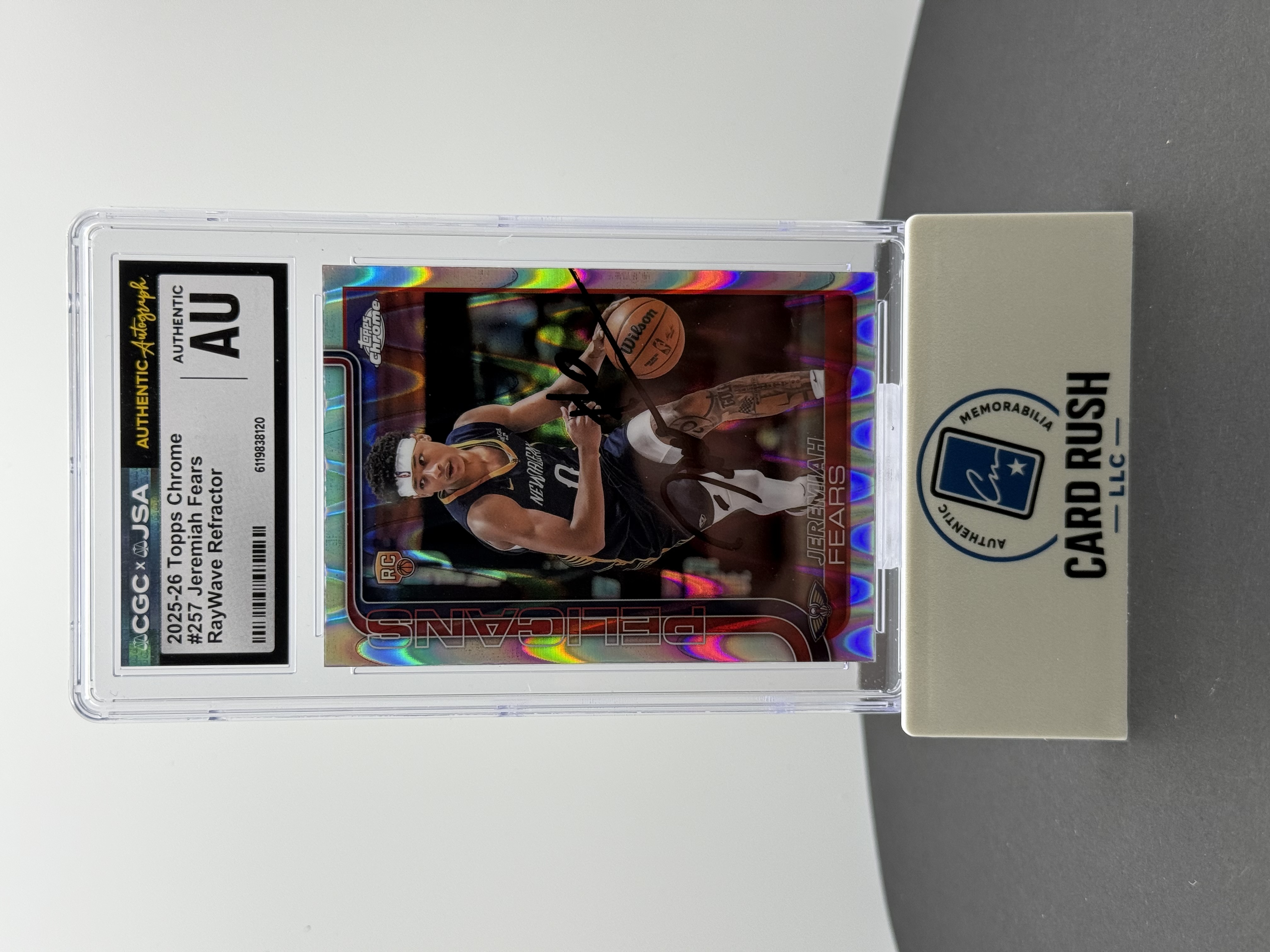 No Fears in the Tunnel — Jeremiah Fears' Topps Chrome RayWave Refractor