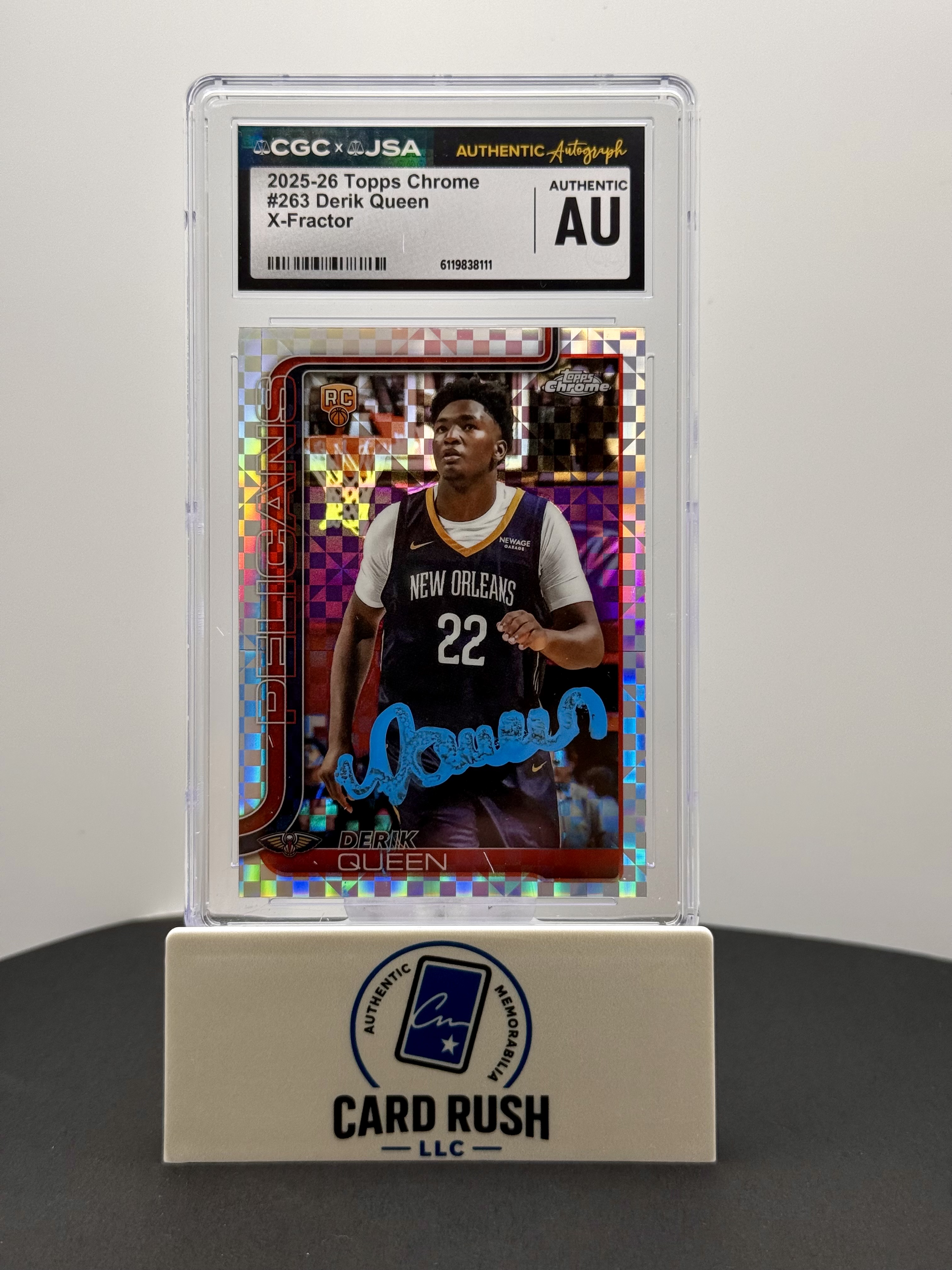 A Glimpse in the Tunnel — Derik Queen's Topps Chrome X-Fractor Autograph